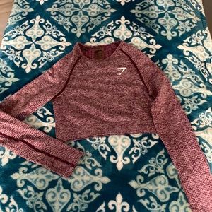 Gymshark long sleeve crop top
